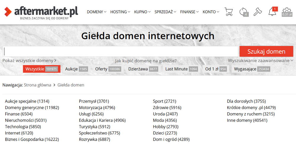 Jak wybrać domenę pod zaplecze SEO? 5 giełda domen aftermarket