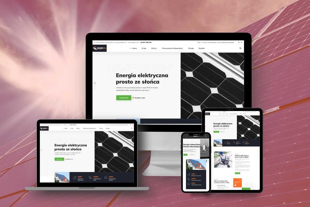 Realizacja strony — EEEF.PL Systemy fotowoltaiczne