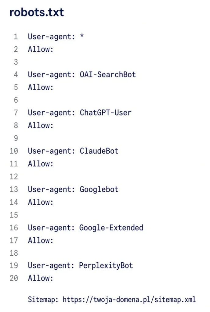 przykład pliku robots txt